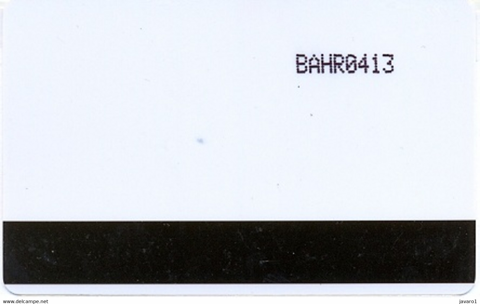 BAHREIN : BHNT1 White Card + BAHRxxxx Control MINT - Bahrain