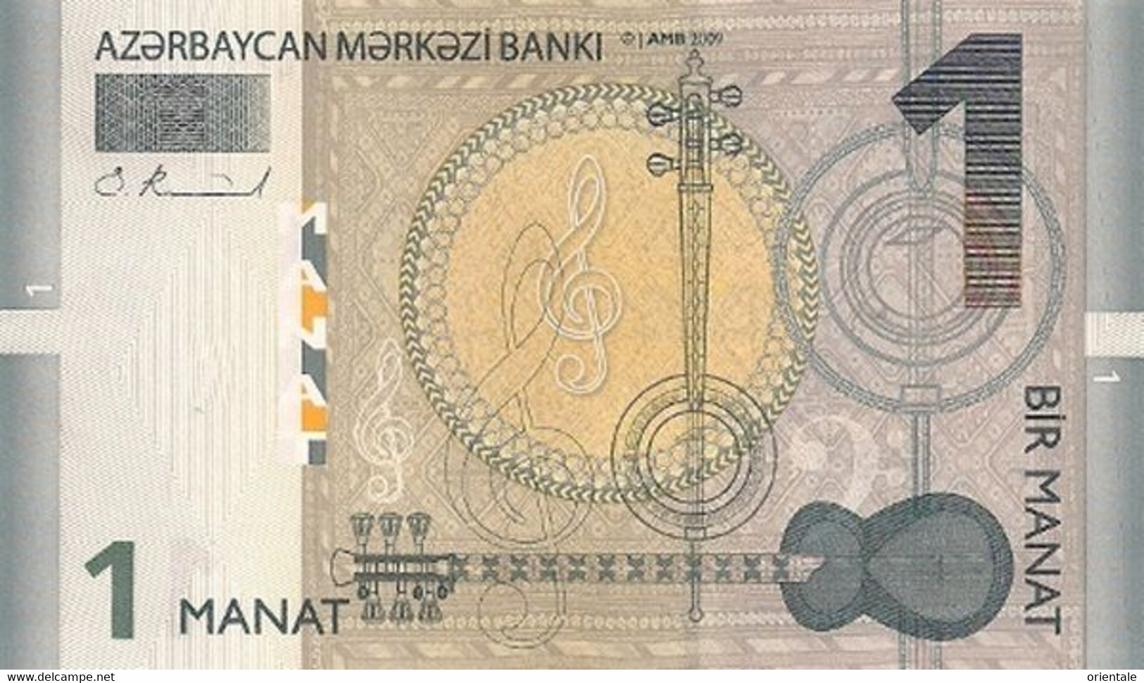 AZERBAIJAN P. 31a 1 M 2009 UNC - Azerbeidzjan