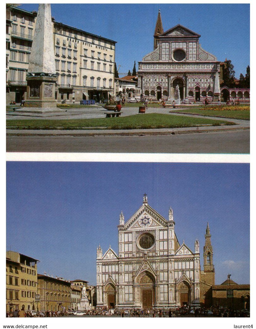 (HH 8) Italy (2 Cards) - Monuments / Church - Monuments
