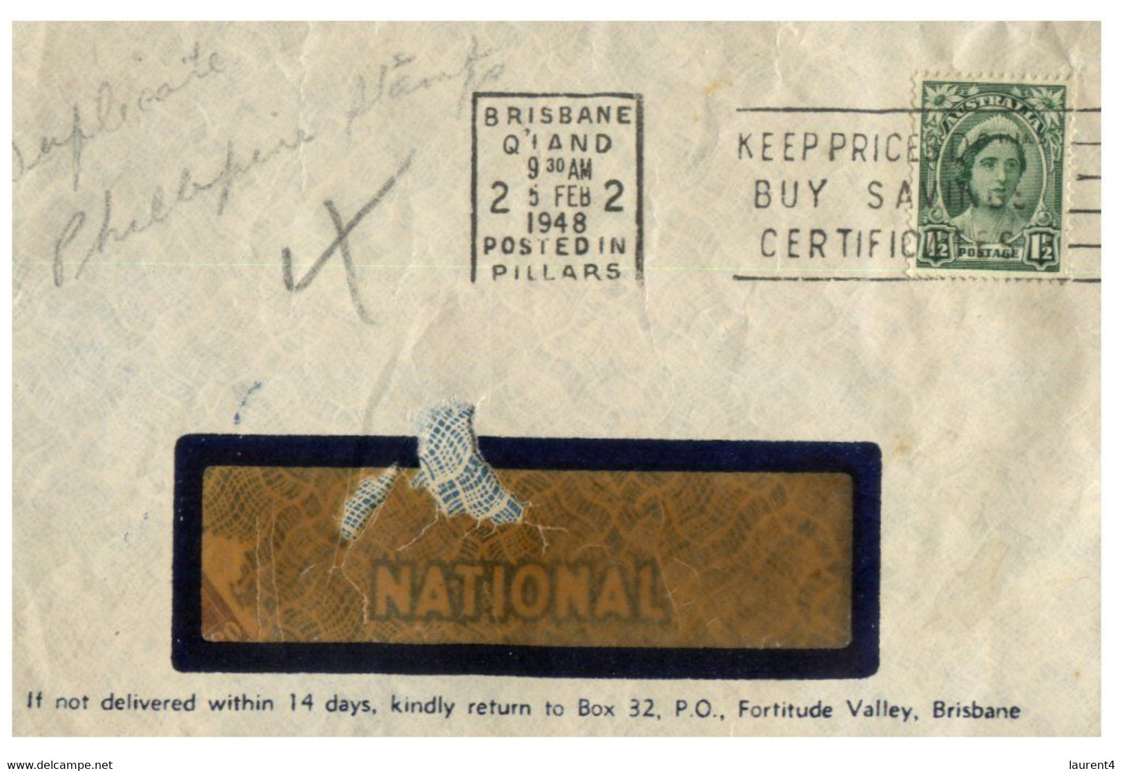 (HH 9) Australia - 2 Older Covers (1940's) - Other & Unclassified