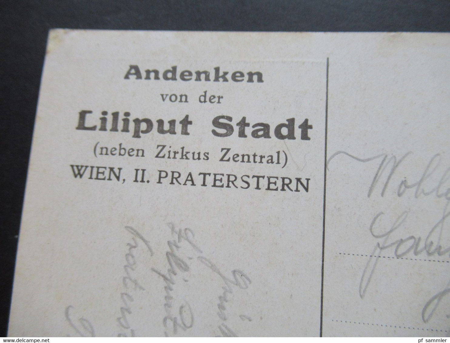 Österreich AK Mit SST Liliputstadt Wien 1934 Andenken Von Der Liliput Stadt Neben Zirkus Zentral Glauer's Royal Midgets - Covers & Documents