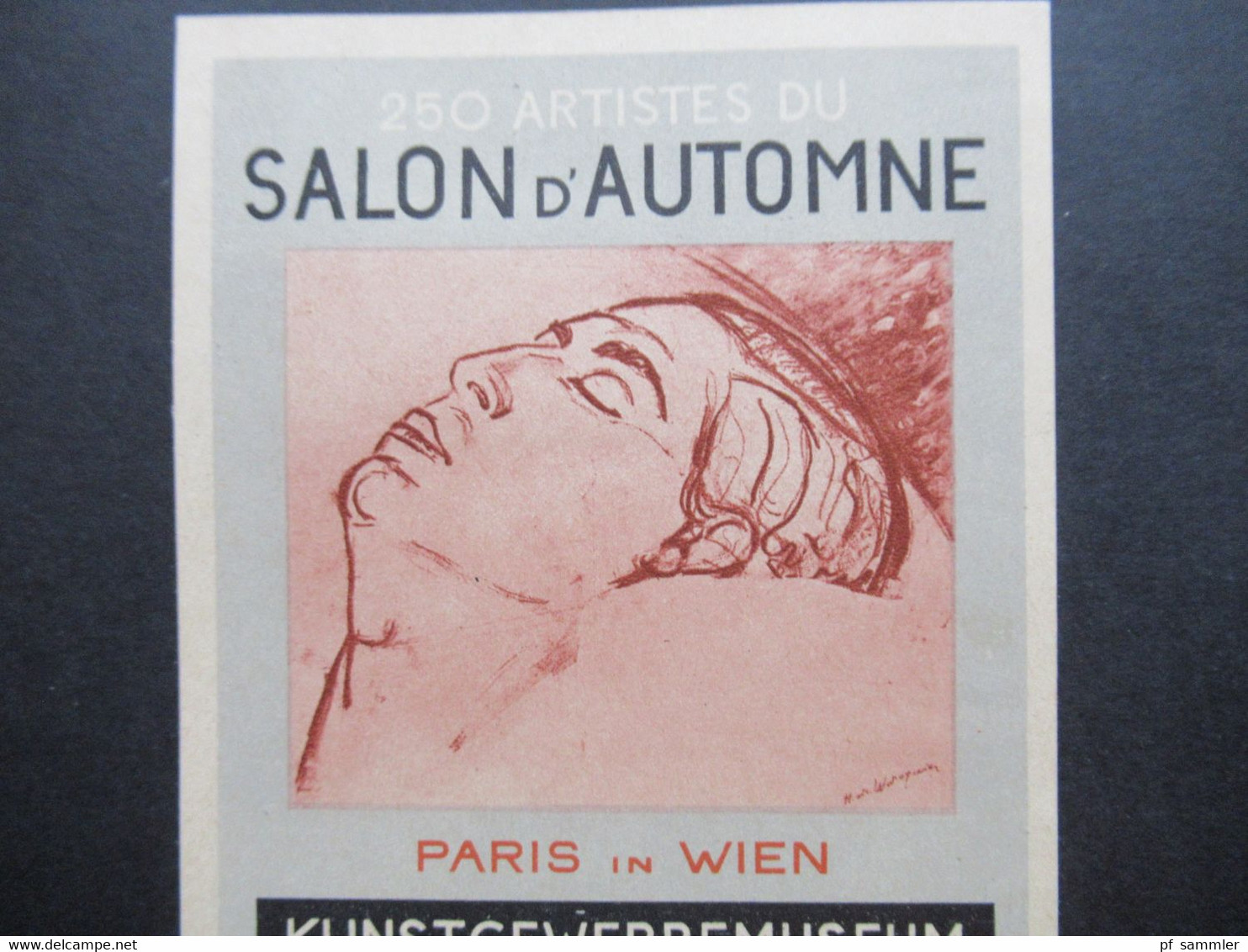 Österreich 1946 Salon D'Automne Paris In Wien Kunstgewerbemuseum Erste Ausstellung Des Pariser Herbstsalons Mit SST - Ausstellungen