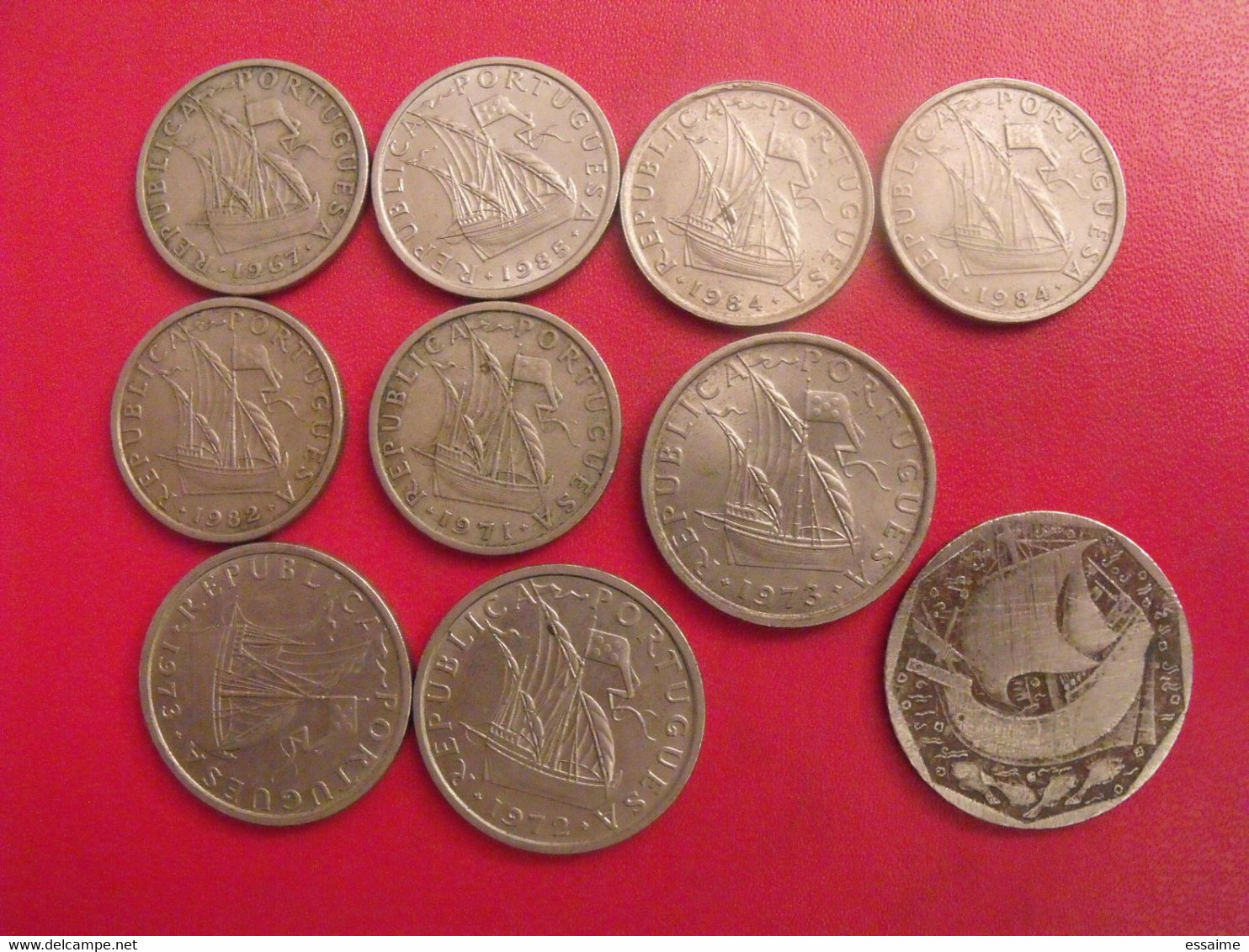 Portugal. Lot De 10 Pièces : 5, 10, 50  Escudos 1967/1988 - Portugal