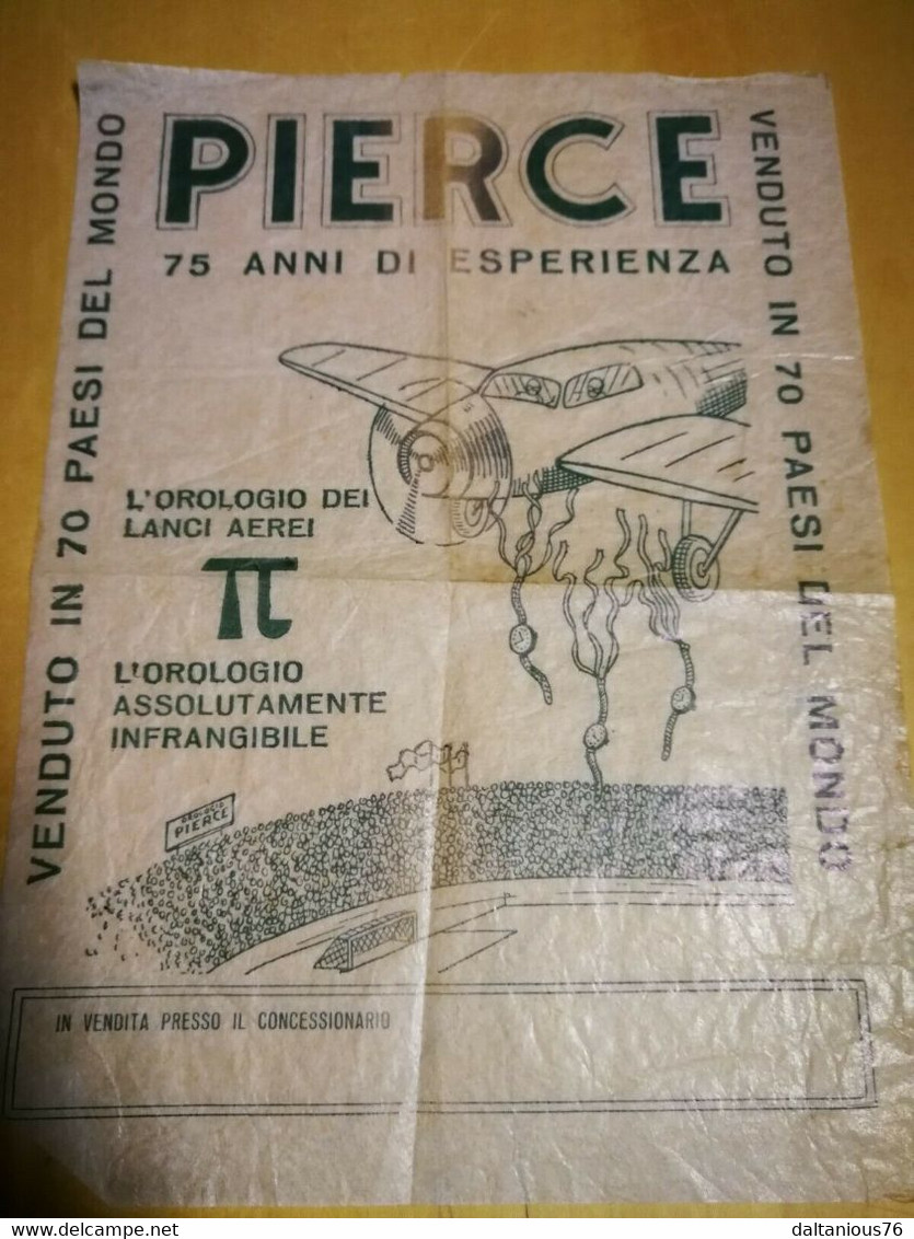 Pierce Orologi Brochure Volantino PUBBLICITARIO - Advertising
