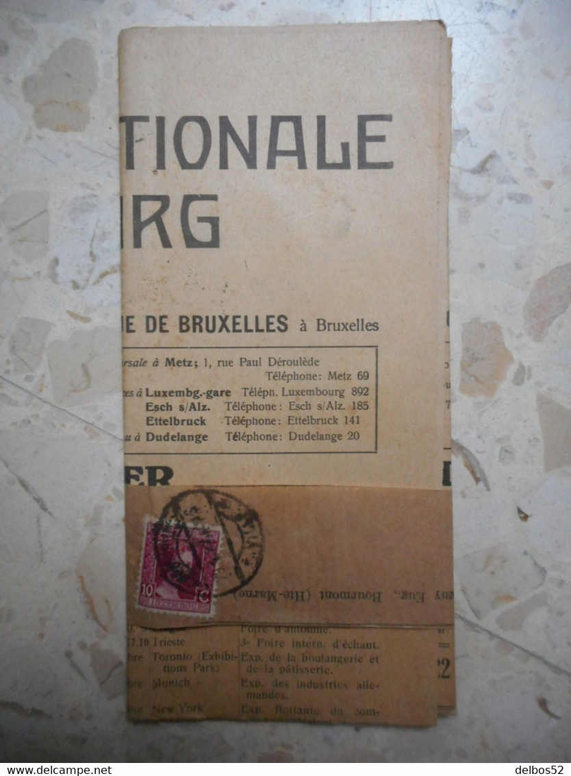 Timbre Sur Lettre - Bandeau - Document Complet - Covers & Documents
