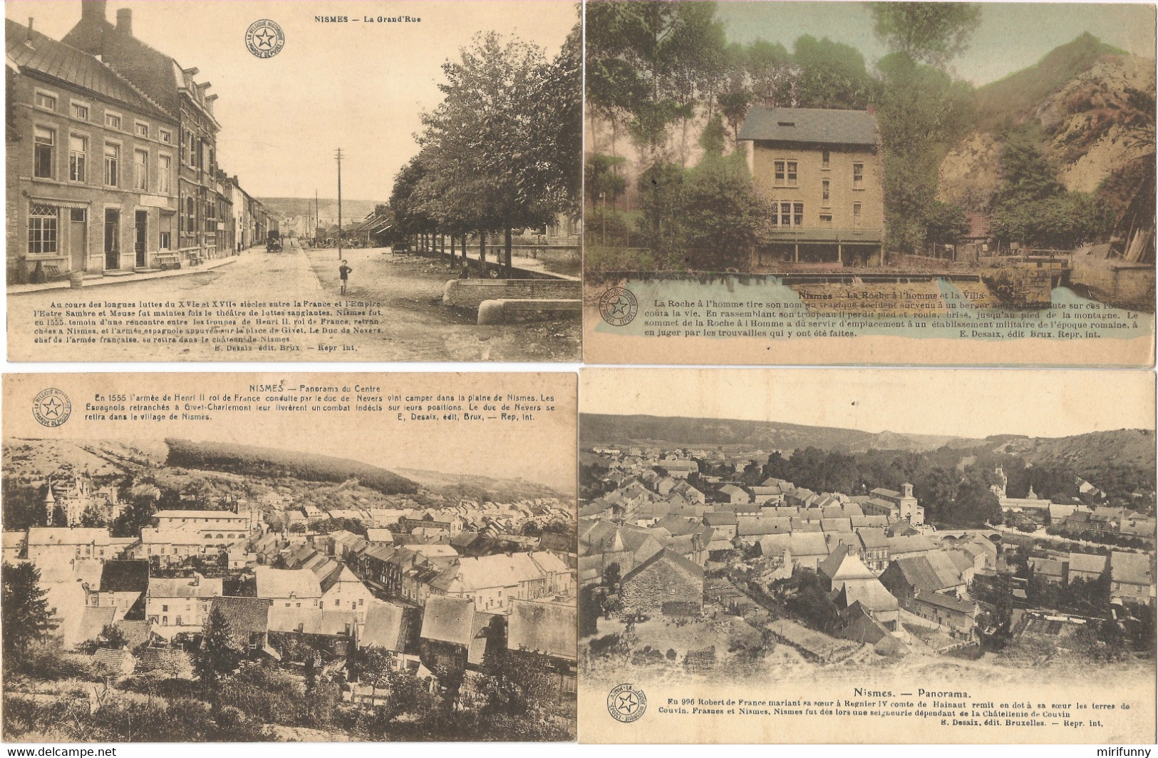 NISMES/16 CARTES LA BELGIQUE HISTORIQUE /PHOTOTYPIE E. DESAIX - Viroinval