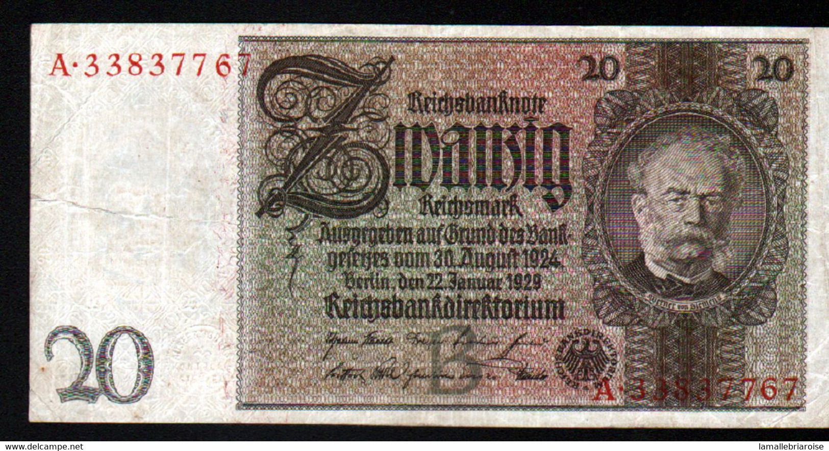 Allemagne, Billet De 20 Mark, 1929 - 20 Mark