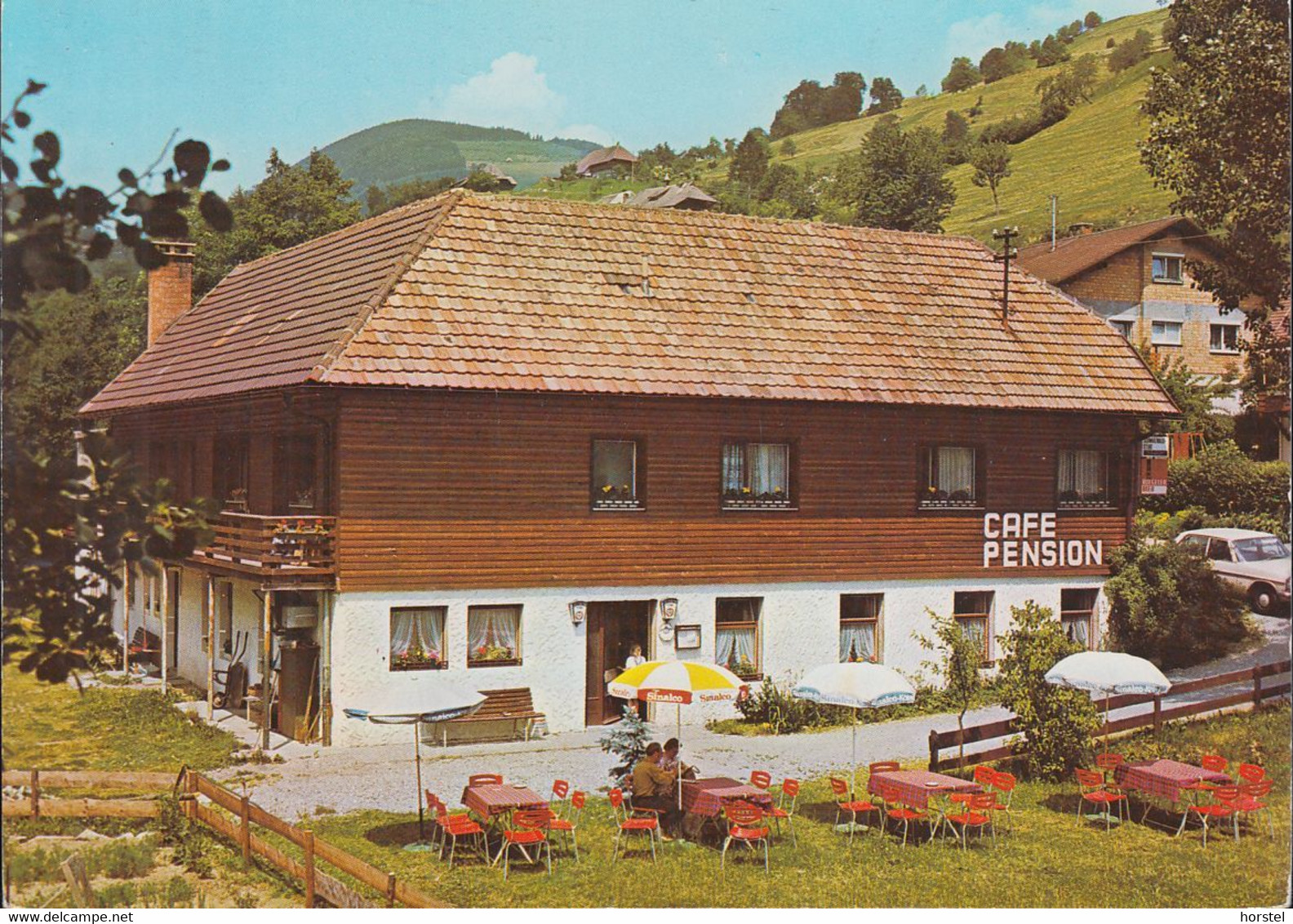 D-79677 Aitern - Belchen - Schwarzwaldstube Cafe Pension - Car - Mercedes - Todtnau