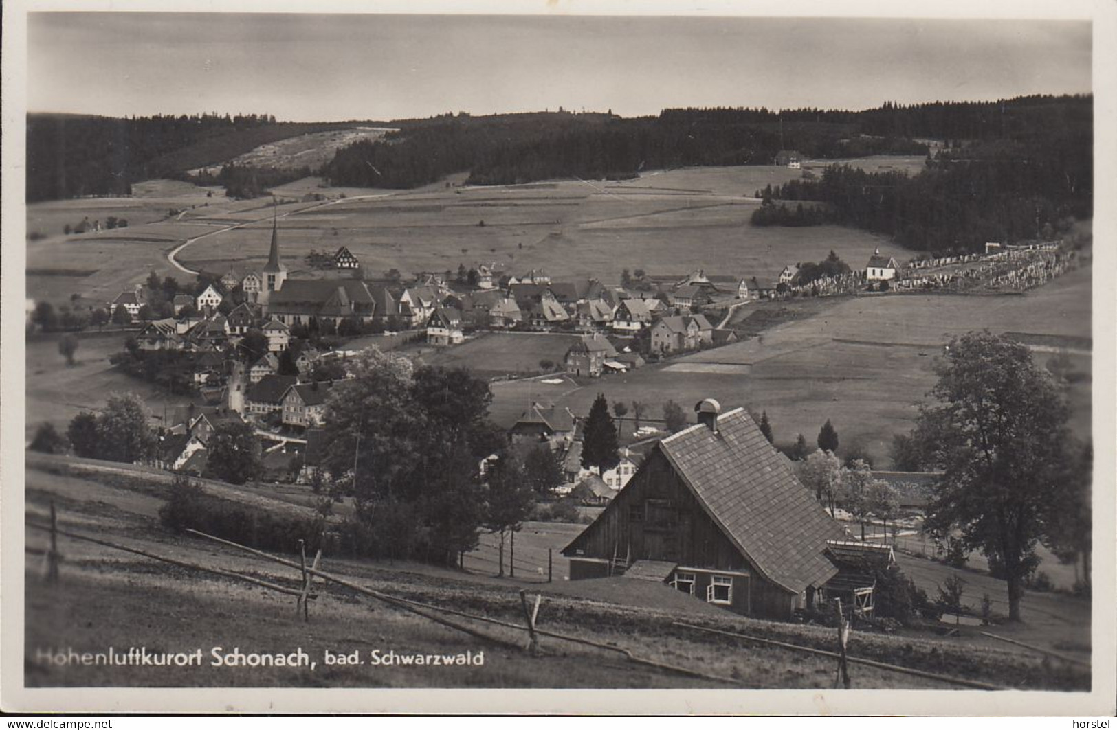 D-78136 Schonach - Schwarzwald - Alte Ortsansicht ( Echt Foto) - Furtwangen