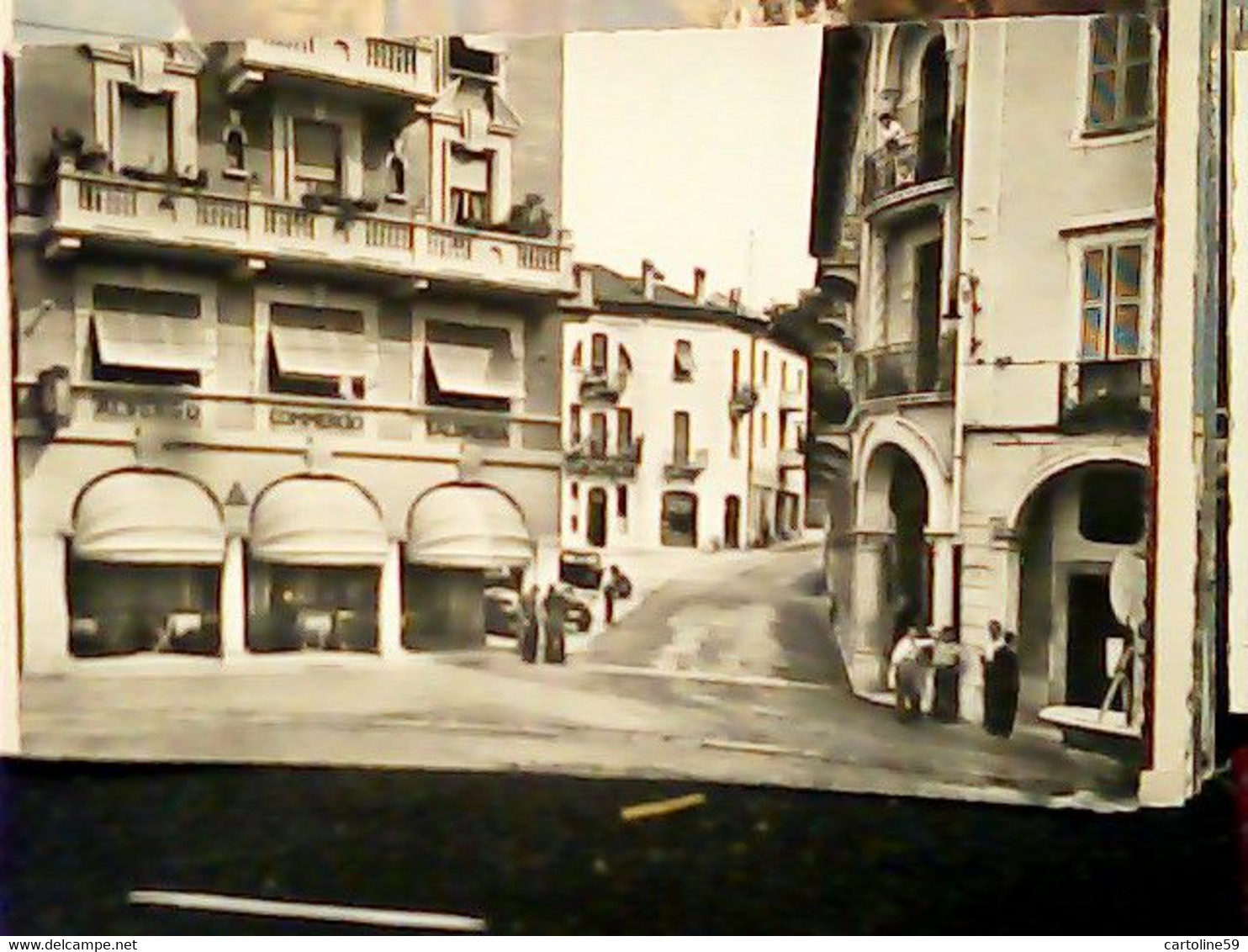 SUISSE MENDRISIO La Piazza ALBERGO COMMERCIO  SALUMERIA V1945 HY3965 - Mendrisio