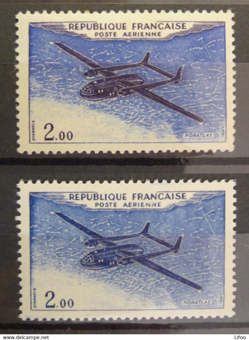 FRANCE 1960-64 Nord Atlas YT N° 38 - 38A Neufs ** - 1960-.... Ungebraucht