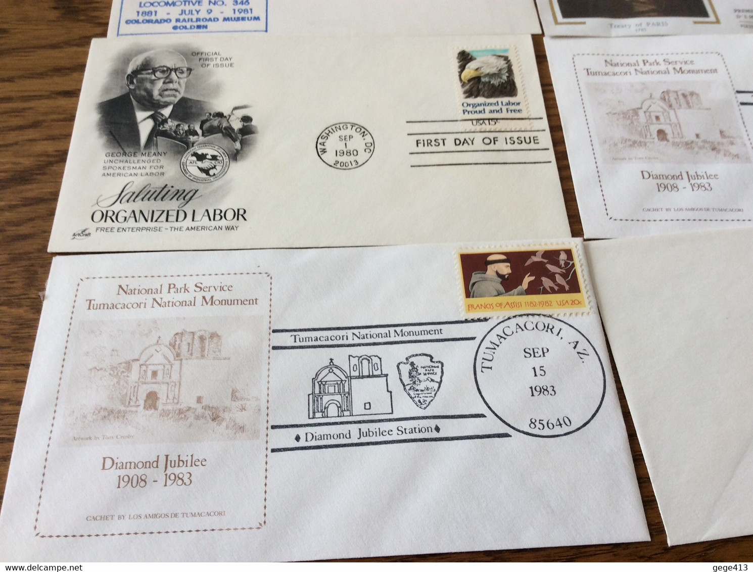 8 Enveloppes « premiers Jours » Américains Annees 1962,1980,1981,1983,1984 Et 1985 - 1981-1990