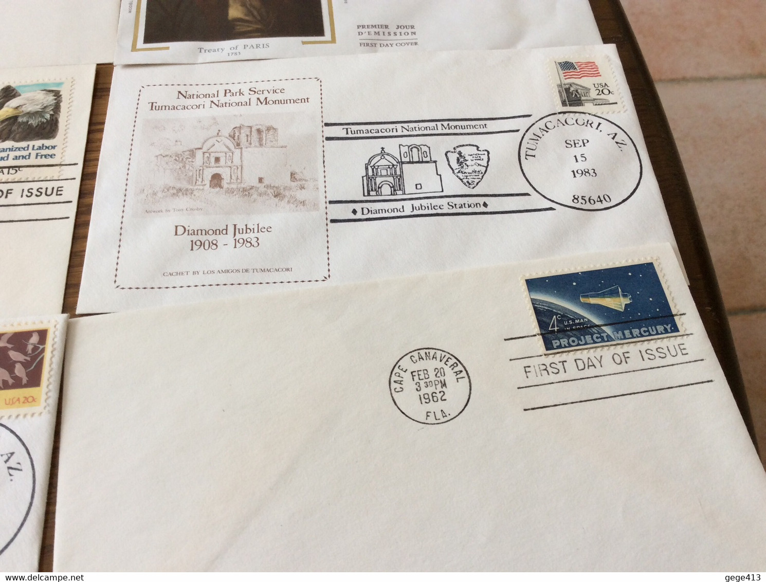 8 Enveloppes « premiers Jours » Américains Annees 1962,1980,1981,1983,1984 Et 1985 - 1981-1990