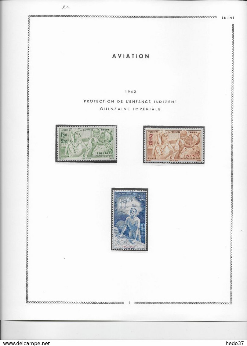 Inini - Collection Vendue Page Par Page - Neuf ** Sans Charnière - TB - Unused Stamps