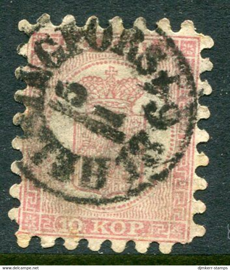 FINLAND 1860 10 Kop. Rose Roulette I, Used.  Michel 4Ax. - Oblitérés