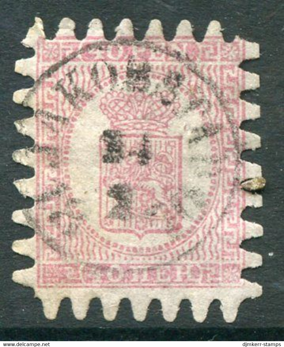 FINLAND 1866 40 P. Rose Roulette III, Used  Michel 9 Cx - Gebraucht