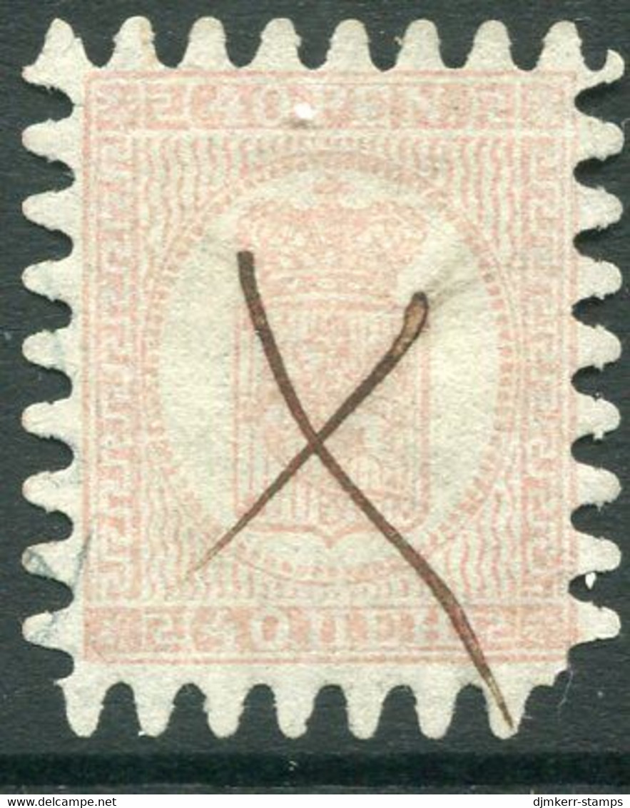 FINLAND 1866 40 P. Rose Roulette III, Used.  Michel 9 Cx - Used Stamps