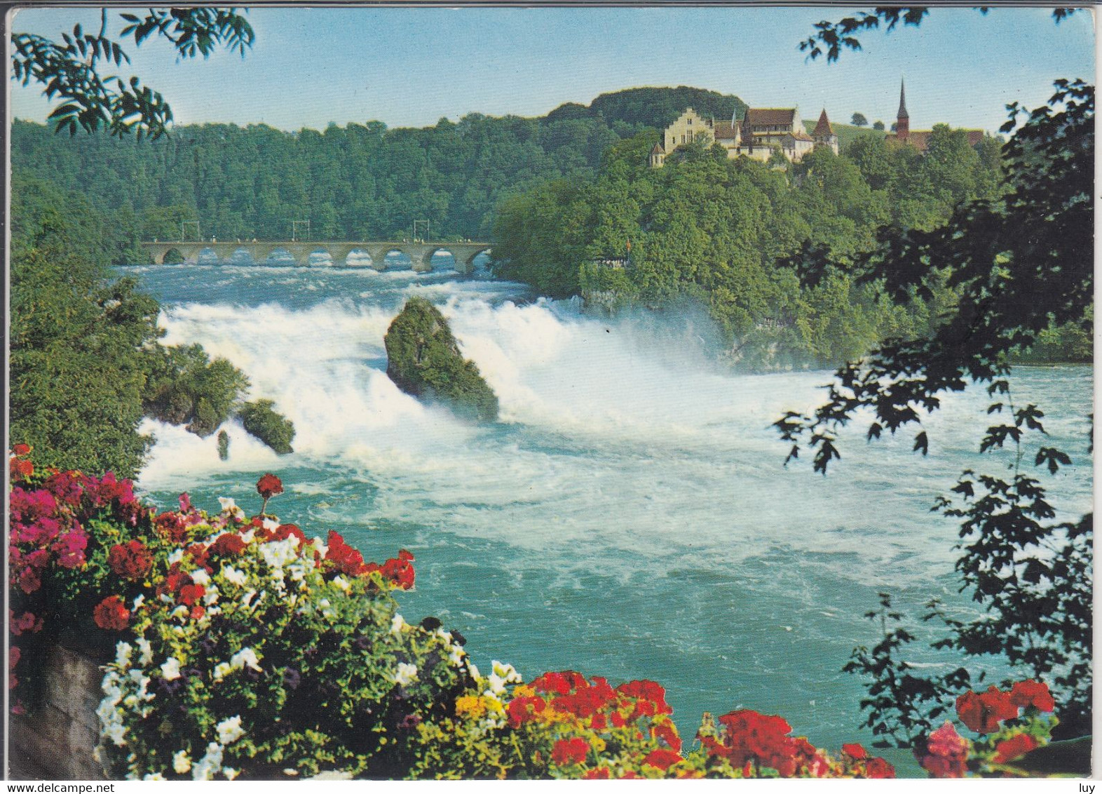 RHEINFALL Mit Schloß Laufen,  Andelfingen, Laufen Uhwiesen,  Schöner Stempel - Andelfingen