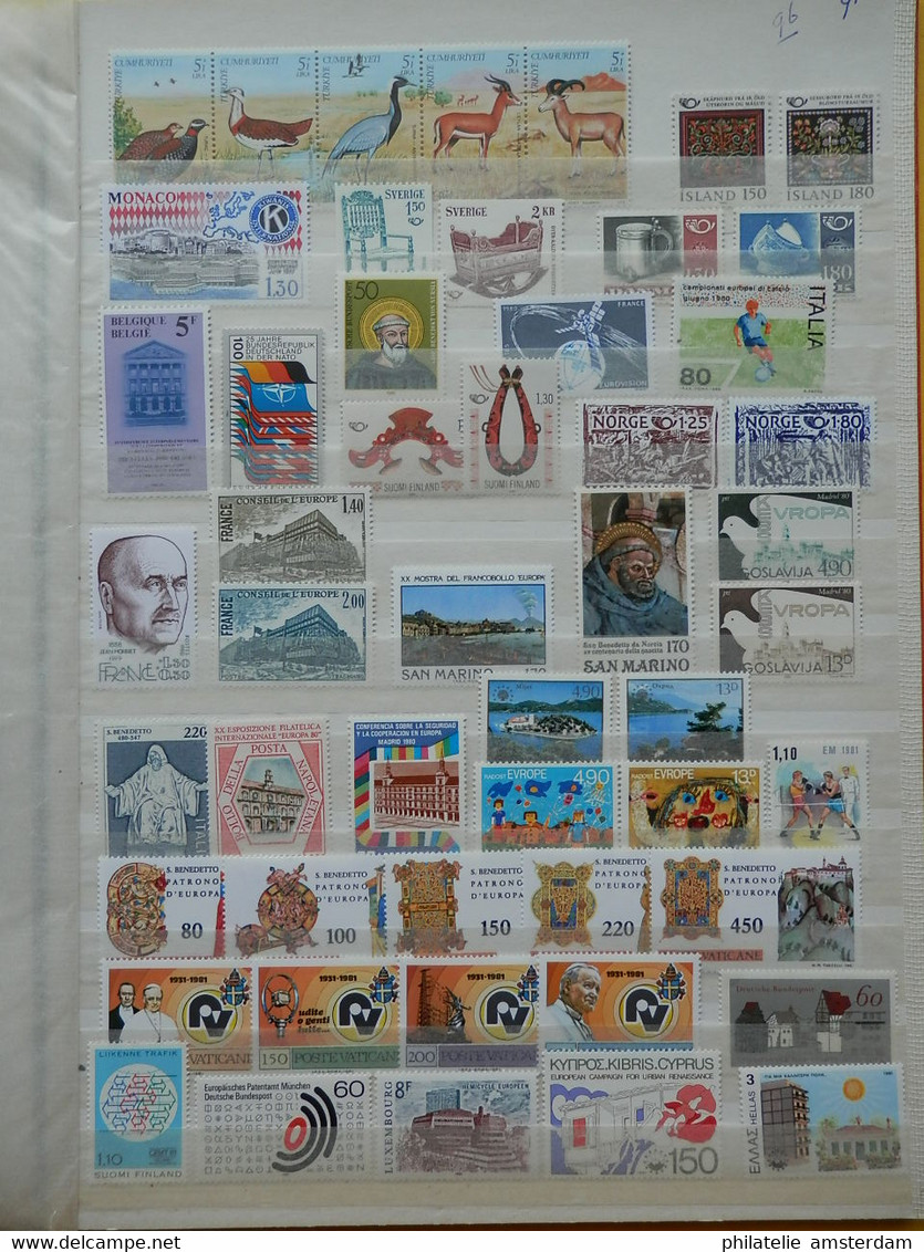 EUROPA CEPT & SYMPATHY ISSUES 1956-1990: MNH collection