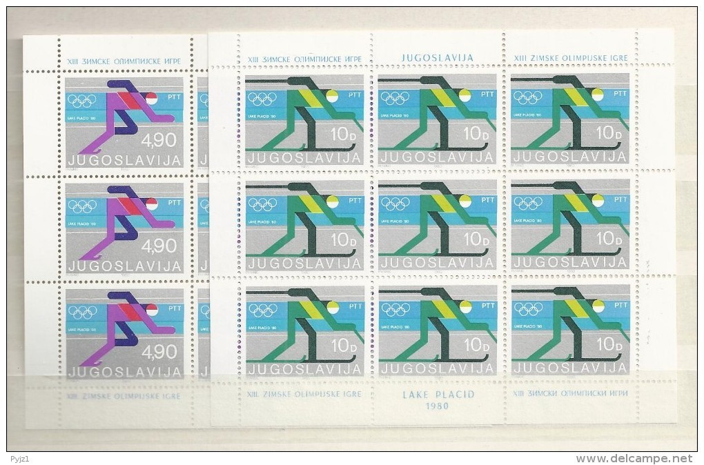 1980 MNH Joegoslavië, Postfris** - Blokken & Velletjes