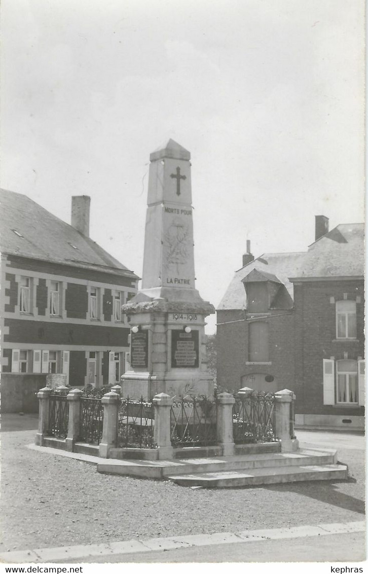 FROIDCHAPELLE : Monuments Aux Morts - RARE VARIANTE - Photo BINTS Philippeville - Cachet De La Poste 1953 - Froidchapelle