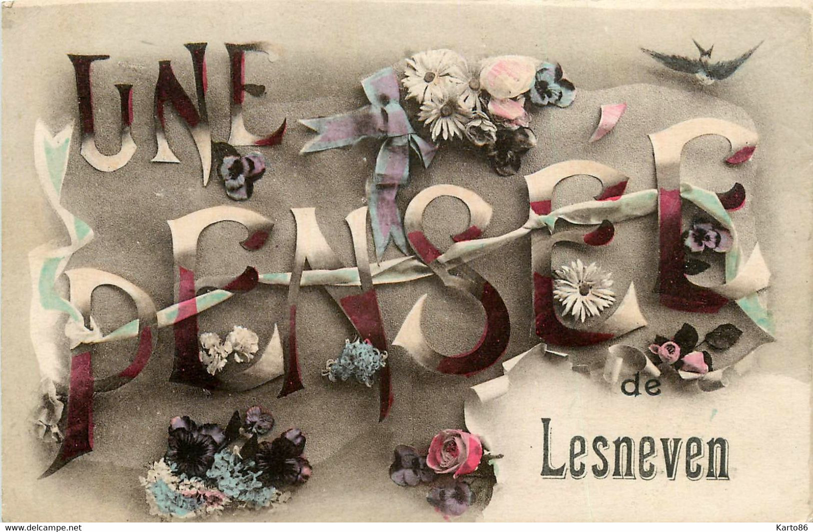 Lesneven * Une Pensée De La Commune * Souvenir - Lesneven