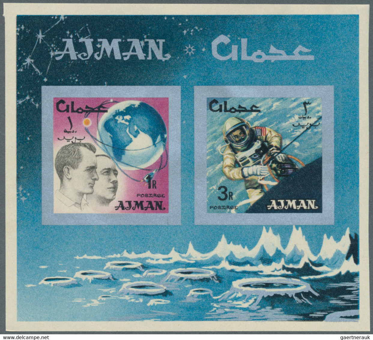 Adschman / Ajman: 1964/1971 (ca.), Accumulation With Approx. 5.800 IMPERFORATE Stamps Incl. Definiti - Ajman