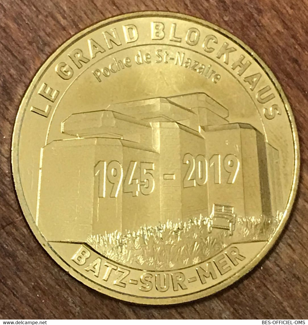 44 BATZ SUR MER LE GRAND BLACKHAUS 1945 - 2019 MÉDAILLE MONNAIE DE PARIS JETON TOURISTIQUE MEDALS COINS TOKENS - 2019