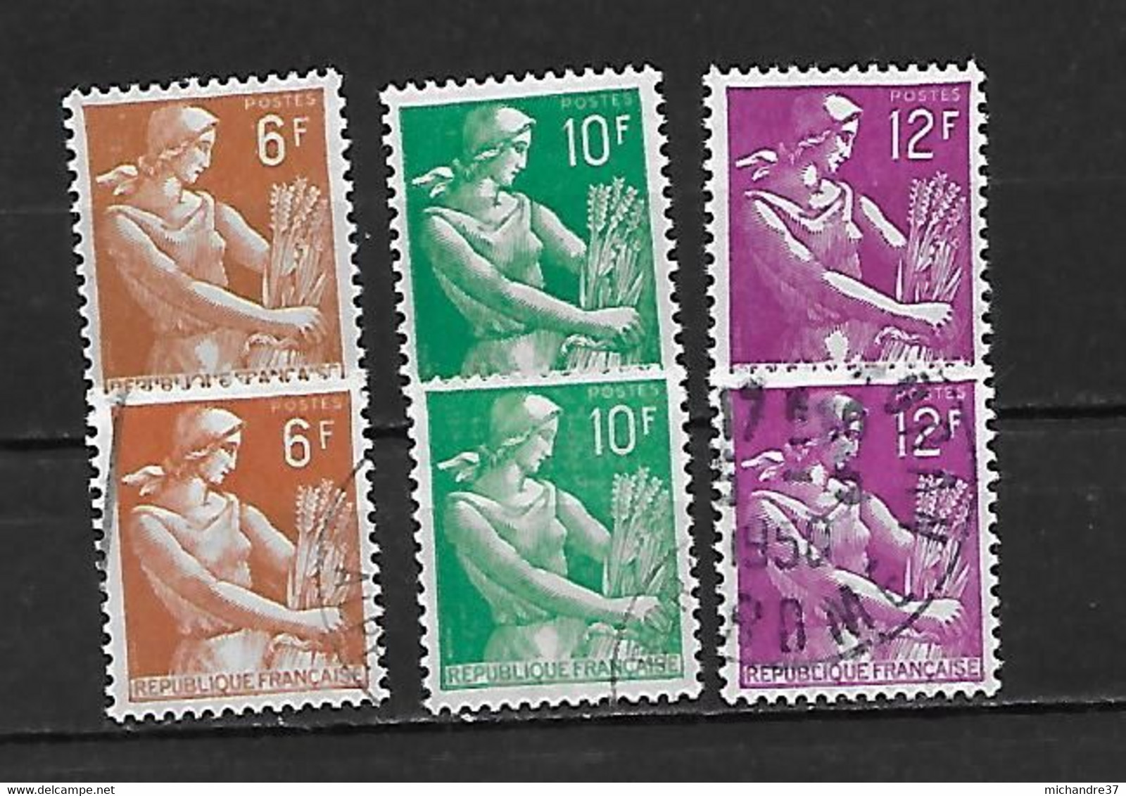 FRANCE 1115/1115A/1116  Neufs** - 1957-1959 Mietitrice