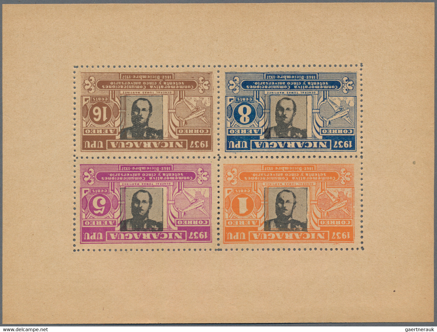 Mittel- Und Südamerika: 1930/1945, Balance Of Various Issues, Incl. Nicaragua Private Reprints Of 19 - Amerika (Varia)