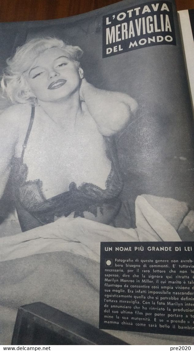 LE ORE 1958 MARISA ALLASIO MARILYN MONROE TENORE FRANCO CORELLI - Otros & Sin Clasificación