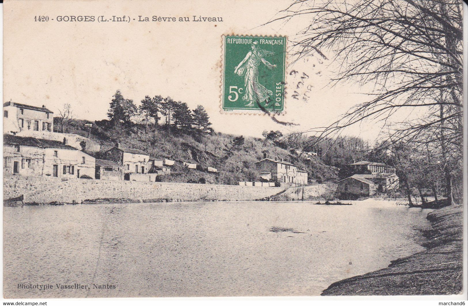 Gorges La Sevre Au Liveau éditeur Vassellier N°1420 - Gorges