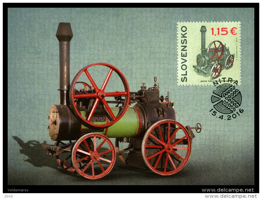 Carte Maximum 2016 Tracteur Locomobile Agricole Umrath (1894) - FDC