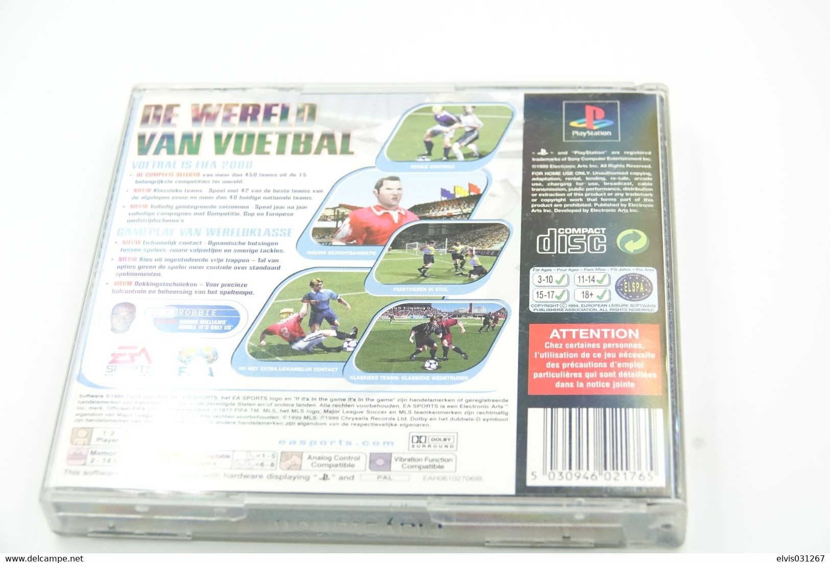 SONY PLAYSTATION ONE PS1 : EA FIFA 2000 - Playstation