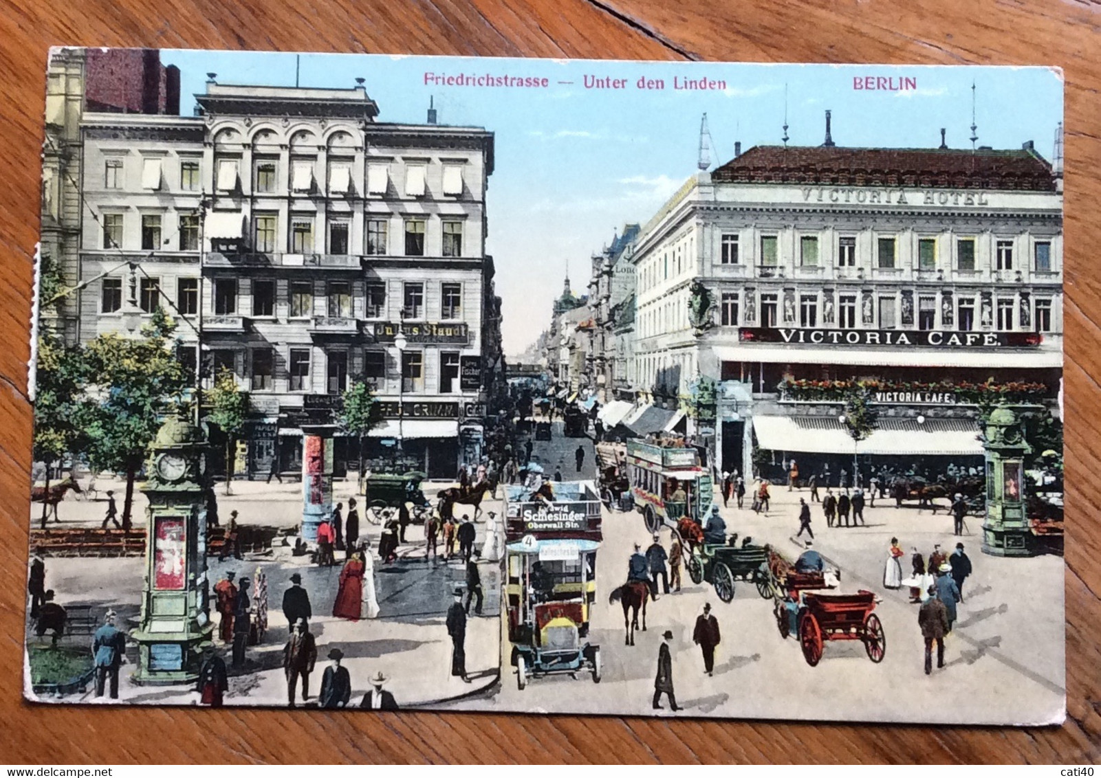 BERLIN - FRIEDRICHSTRASSE - UNTER DER LINDEN  - VIAGGIATA A MILANO IN DATA 23/10/1910 - Dahlem