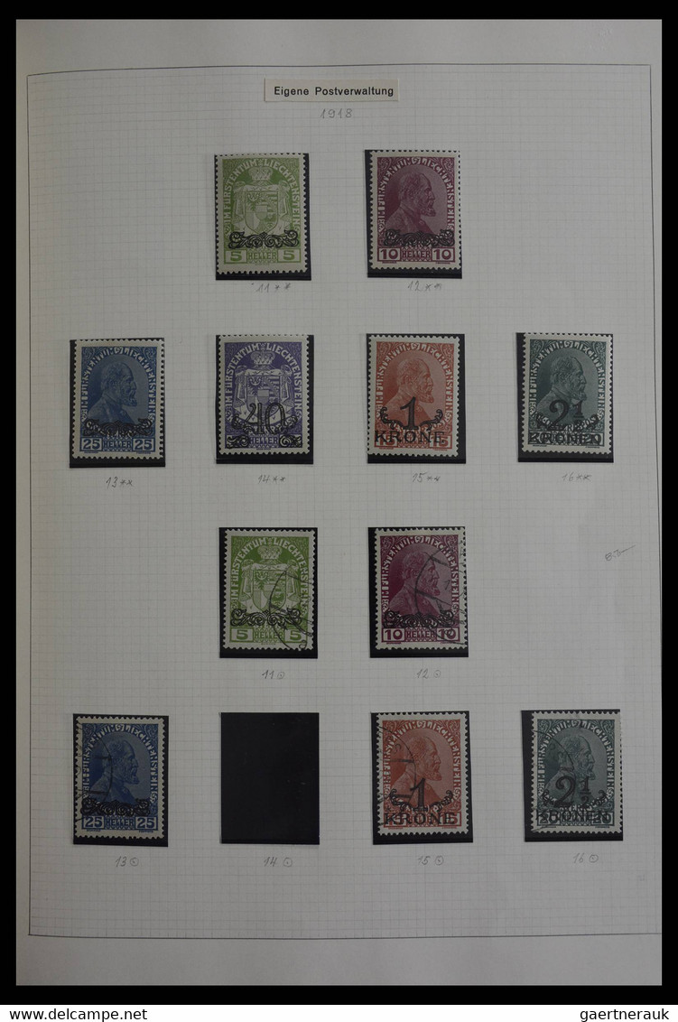 Liechtenstein: 1912-1967. Very Well Filled, MNH, Mint Hinged And Used, Partly Double Collection Liec - Verzamelingen