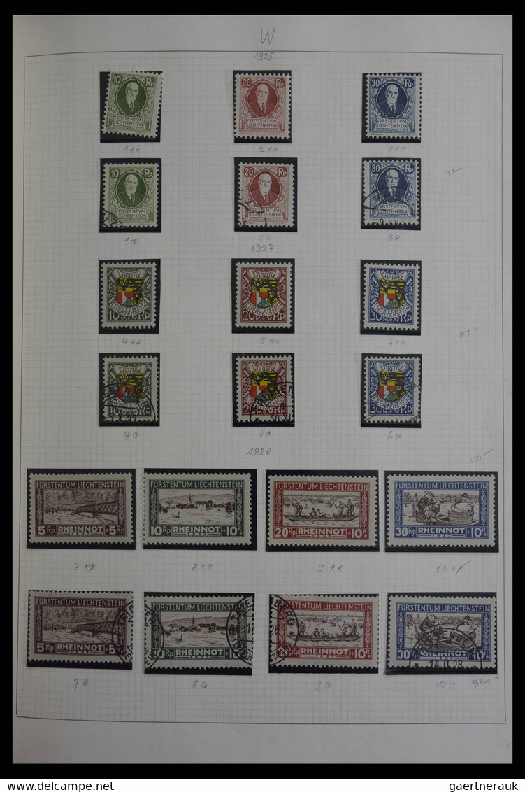 Liechtenstein: 1912-1967. Very Well Filled, MNH, Mint Hinged And Used, Partly Double Collection Liec - Verzamelingen