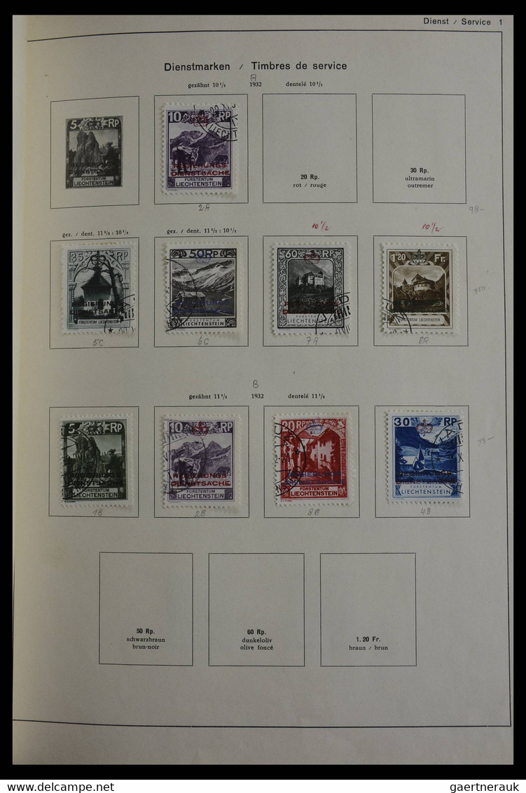 Liechtenstein: 1912-1967. Very well filled, MNH, mint hinged and used, partly double collection Liec