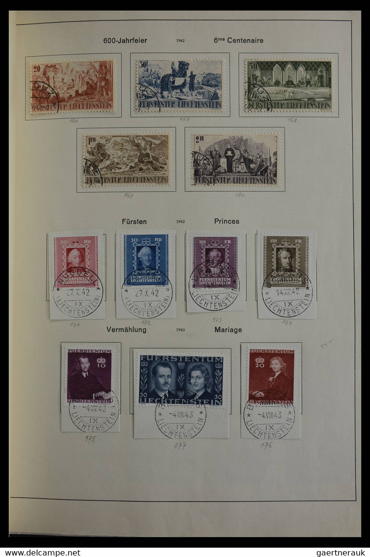 Liechtenstein: 1912-1967. Very well filled, MNH, mint hinged and used, partly double collection Liec