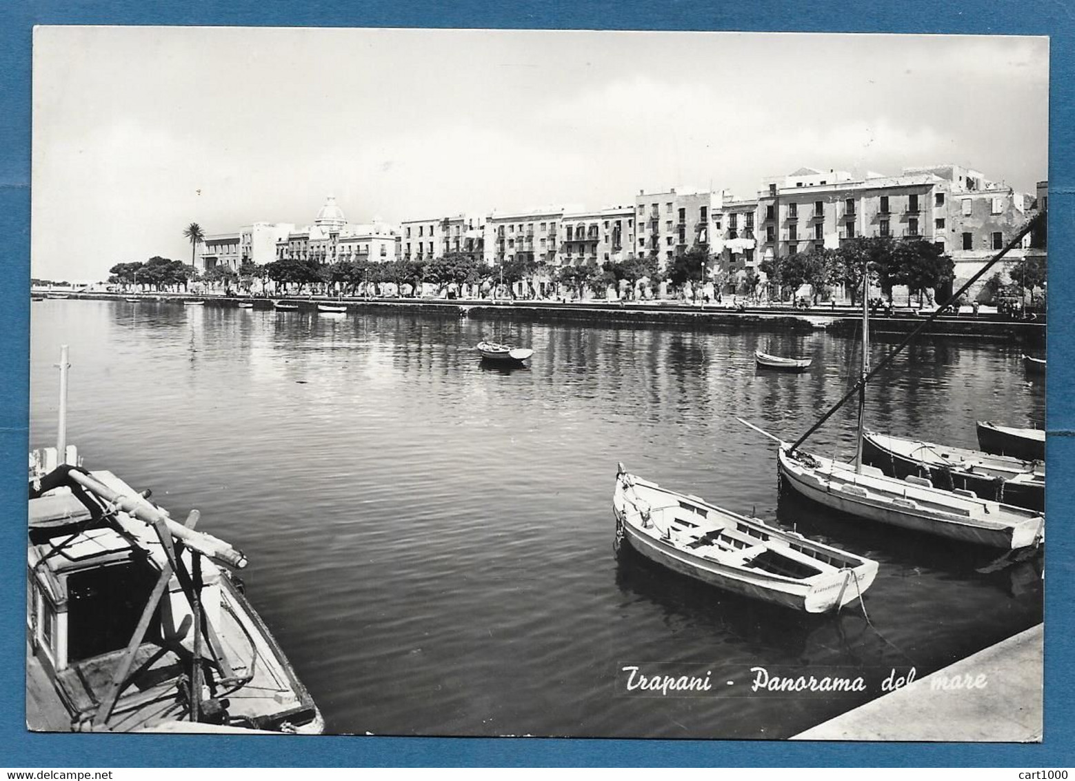 TRAPANI PANORAMA DAL MARE VG. 1952 N°B035 - Trapani