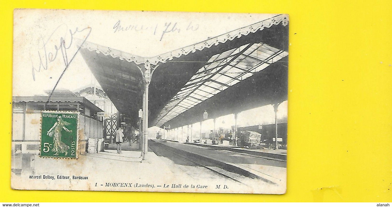 MORCENX Le Hall De La Gare (Marcel Delboy) Landes (40) - Morcenx