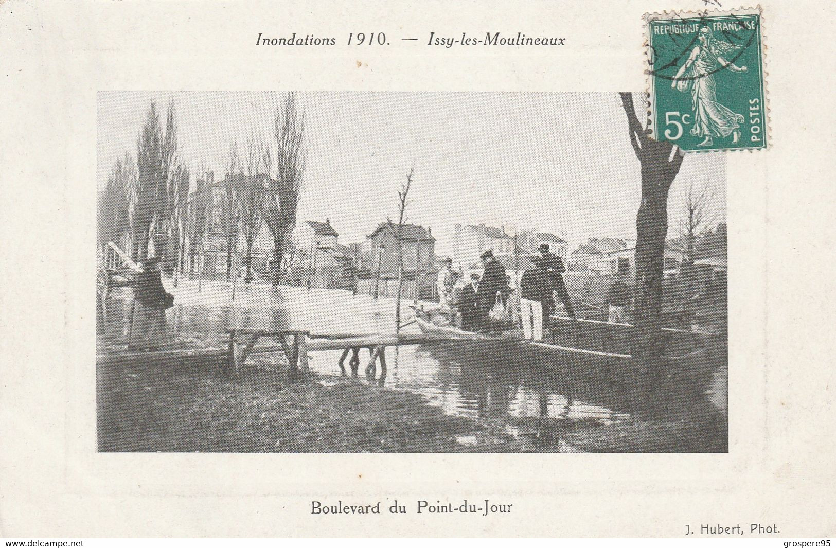 ISSY LES MOULINEAUX INONDATIONS 1910 BOULEVARD DU POINT DU JOUR - Issy Les Moulineaux