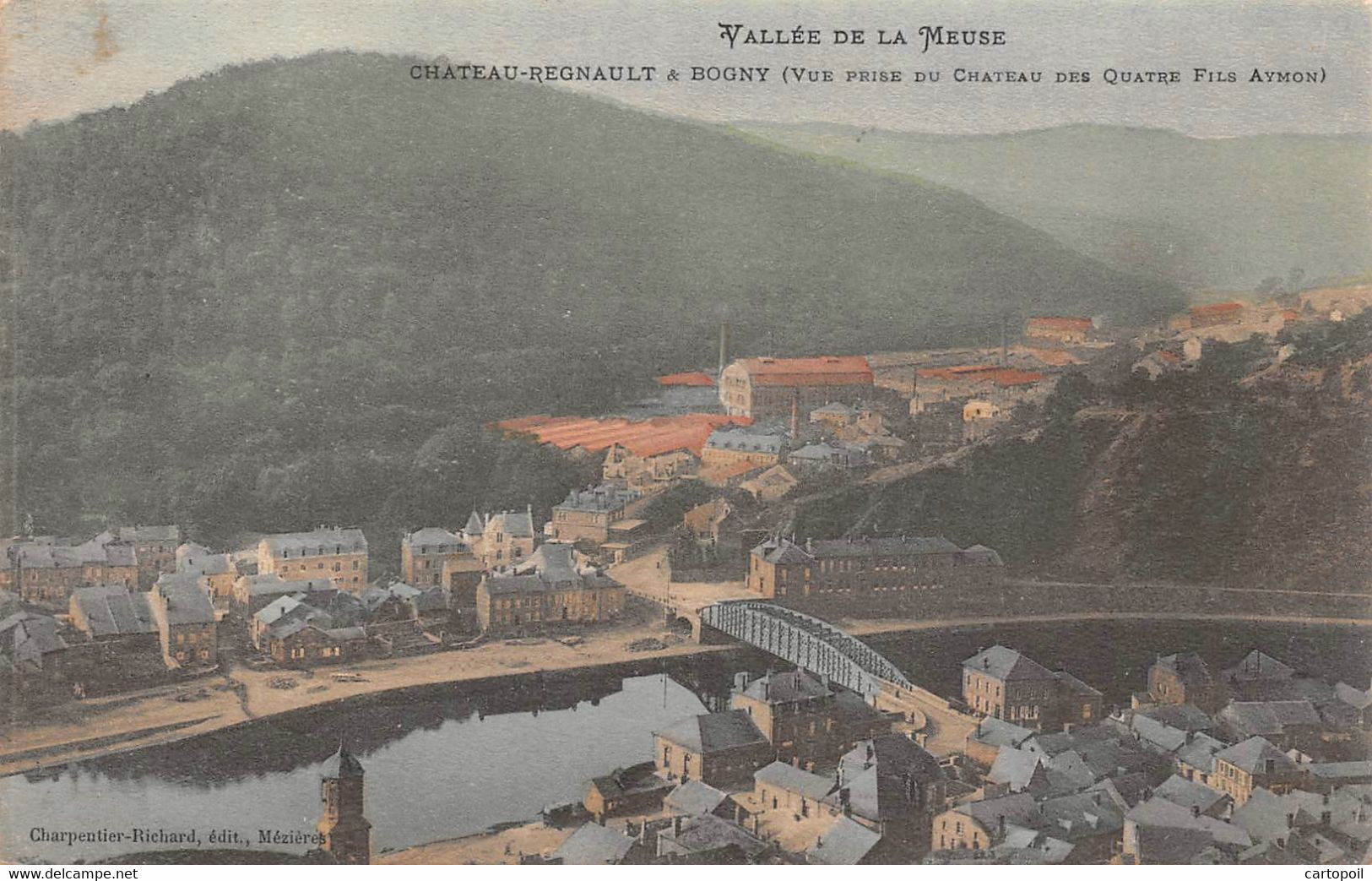 08 - Château-Regnault - Un Beau Panorama Colorisé Pris Du Château Des Quatre Fils Aymon - Chateau Porcien