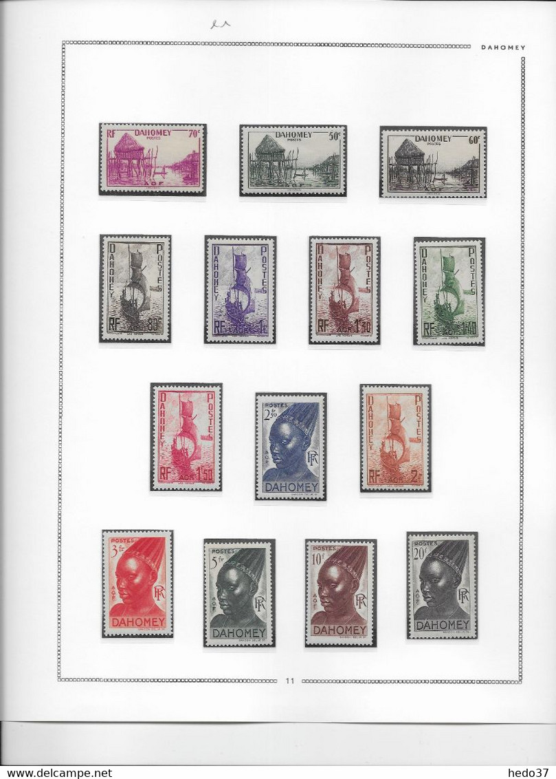 Dahomey - Collection Vendue Page Par Page - Neuf ** Sans Charnière - TB - Andere & Zonder Classificatie