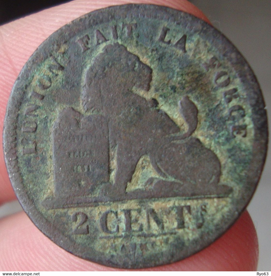2 Centimes 1833 Léopold Ier - 2 Cents