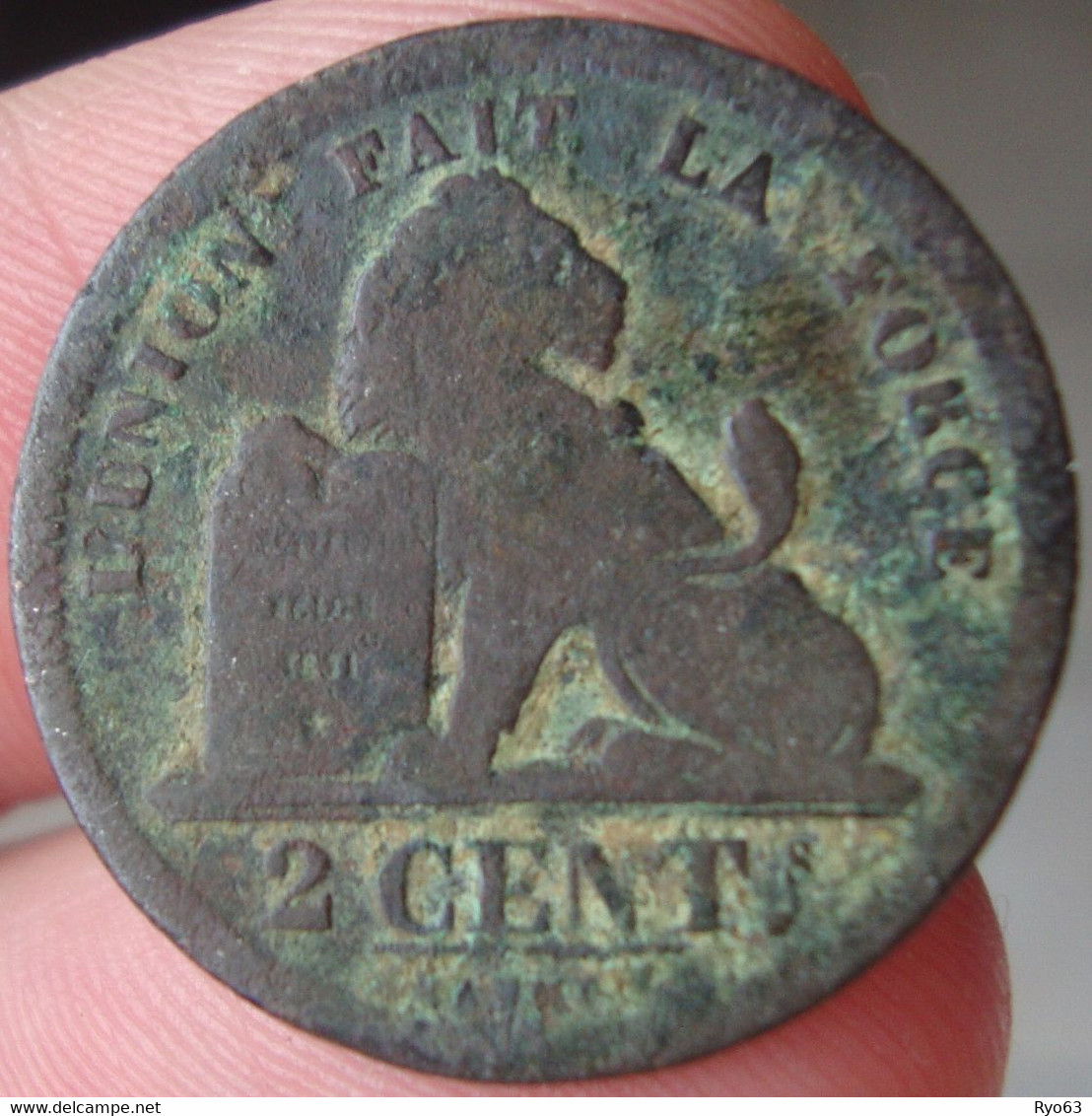 2 Centimes 1833 Léopold Ier - 2 Cents