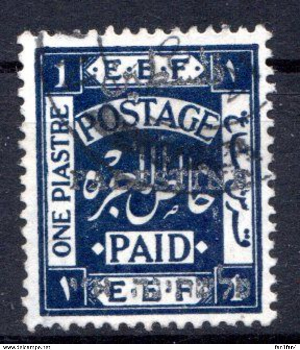 PALESTINE - (Administration Civile) - 1920-21 - N° 20AA - 1 Pi. Bleu-violet - (Dentelé 15x14) - Palestina