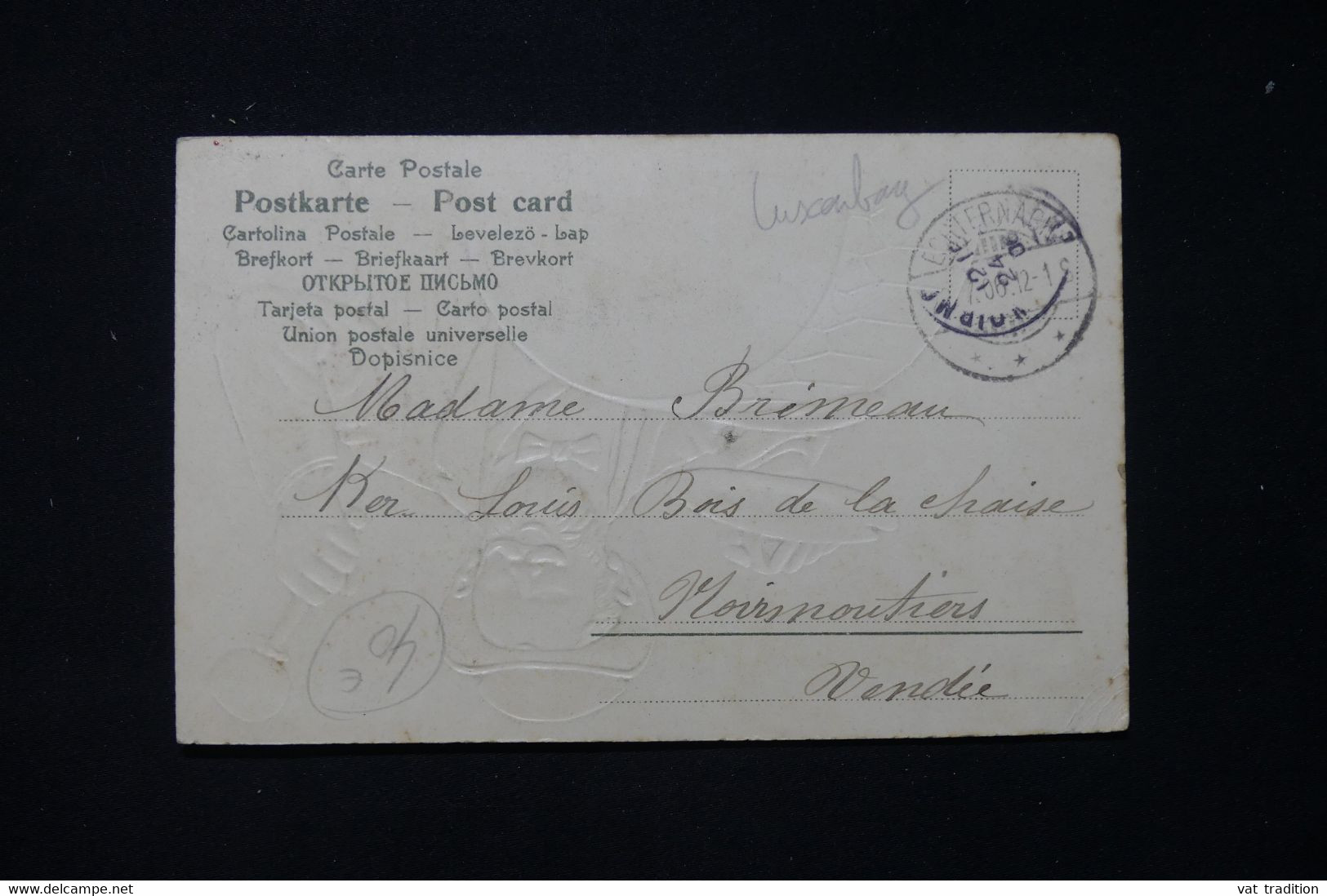 LUXEMBOURG - Affranchissement De Echternach Sur Carte Postale En 1906 Pour La France - L 87312 - 1895 Adolphe Right-hand Side