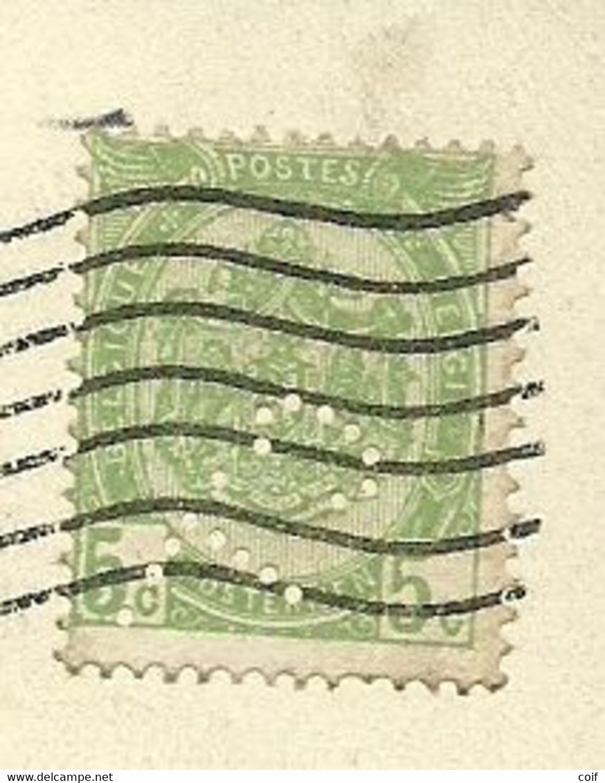 83 Op Kaart Stempel BRUXELLES  , Met Firmaperforatie (perfin) " C.L." Naar ST-BERNARD - 1863-09