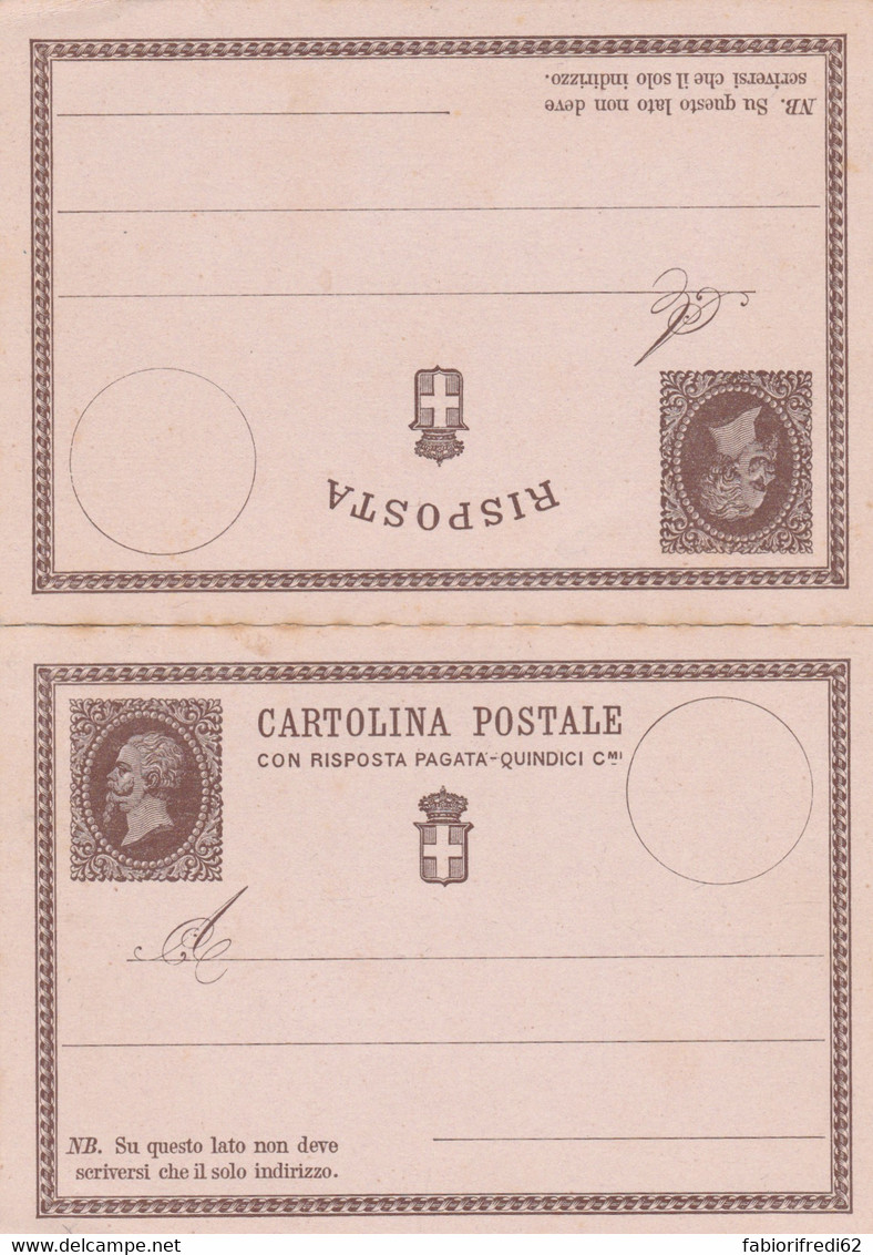 INTERO POSTALE C.15+R 1874 - NUOVO-CAT.LASER 2 (HC3 - Entiers Postaux